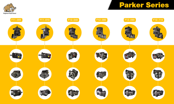 Parker F11 F12 F12-110-MS-SV-T-209-000-0 Động cơ piston thủy lực để thay thế ban đầu