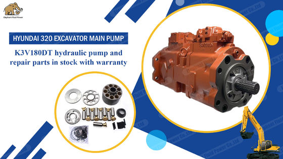 Các bộ phận bơm thủy lực chất lượng OEM cho máy đào Hyundai 320 K3V180Dt 31N9-10010 Bơm chính